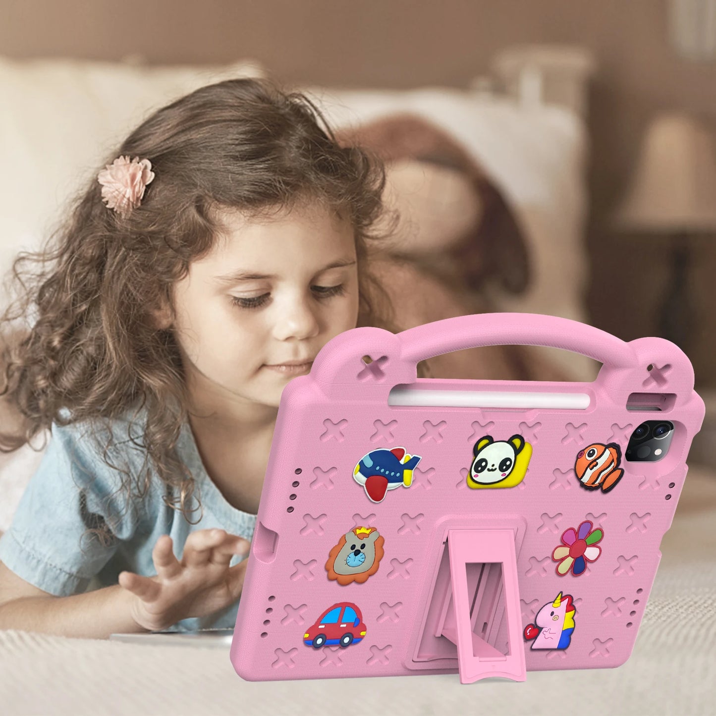 EVA Bear Stand Case For Huawei MatePad SE 10.4 10.1 Pro 10.8 12.6 T 10 10s Kids Capa Cover For MediaPad T5 10.1 M6 8.4 M5 Lite 8