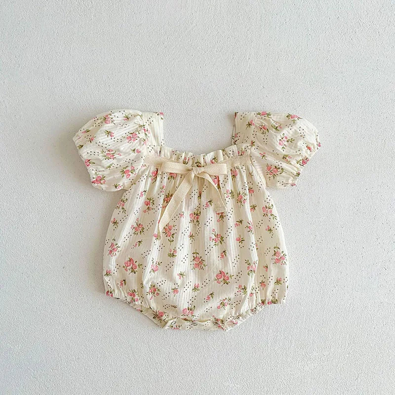 Summer Girls Bodysuit Baby Clothes Cute Floral Infant One Piece Clothing