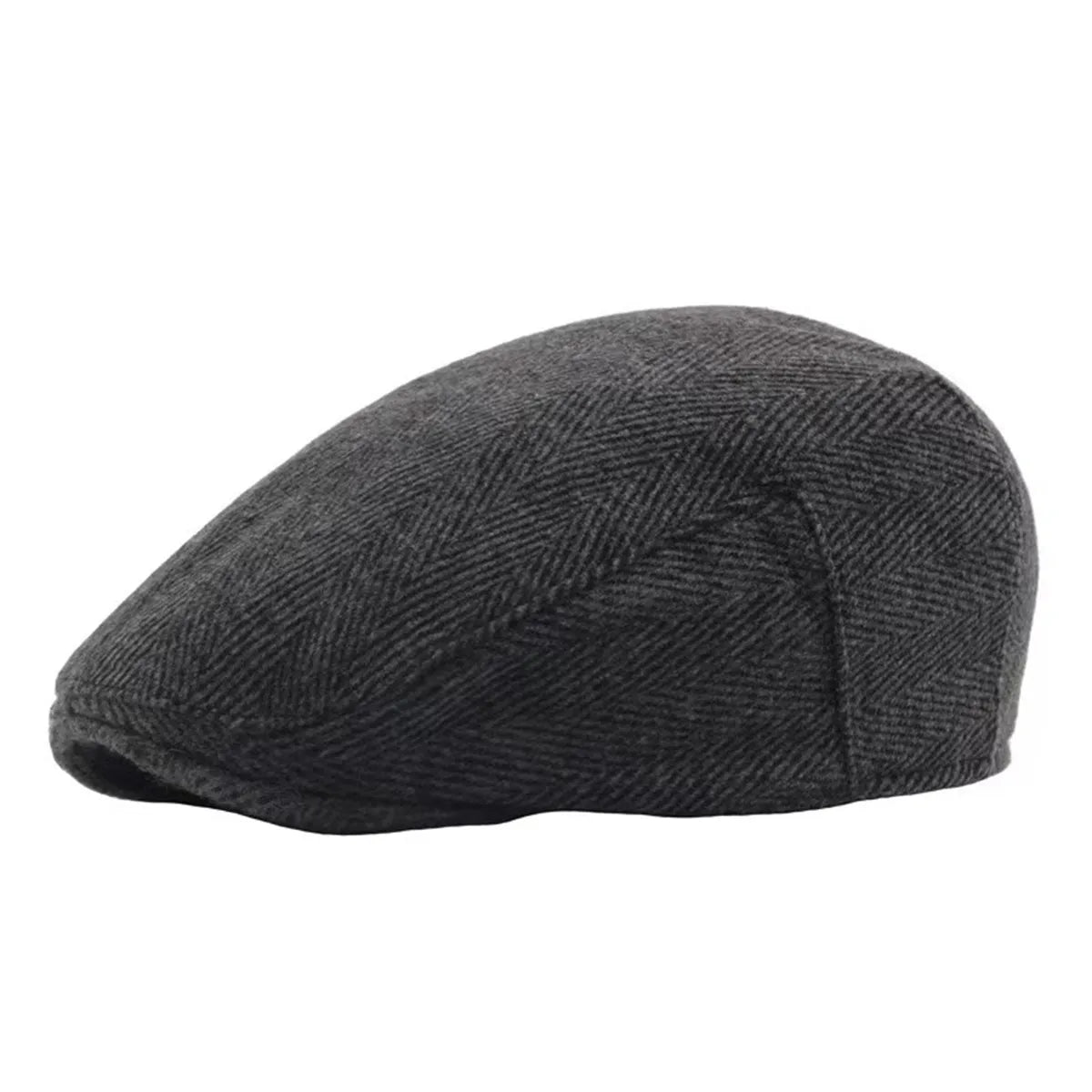 Retro Coarse Grain Fluff Newsboy Caps Men British Painters Hats Autumn Winter Berets Herringbone Flat Cap Hip Hop Berets