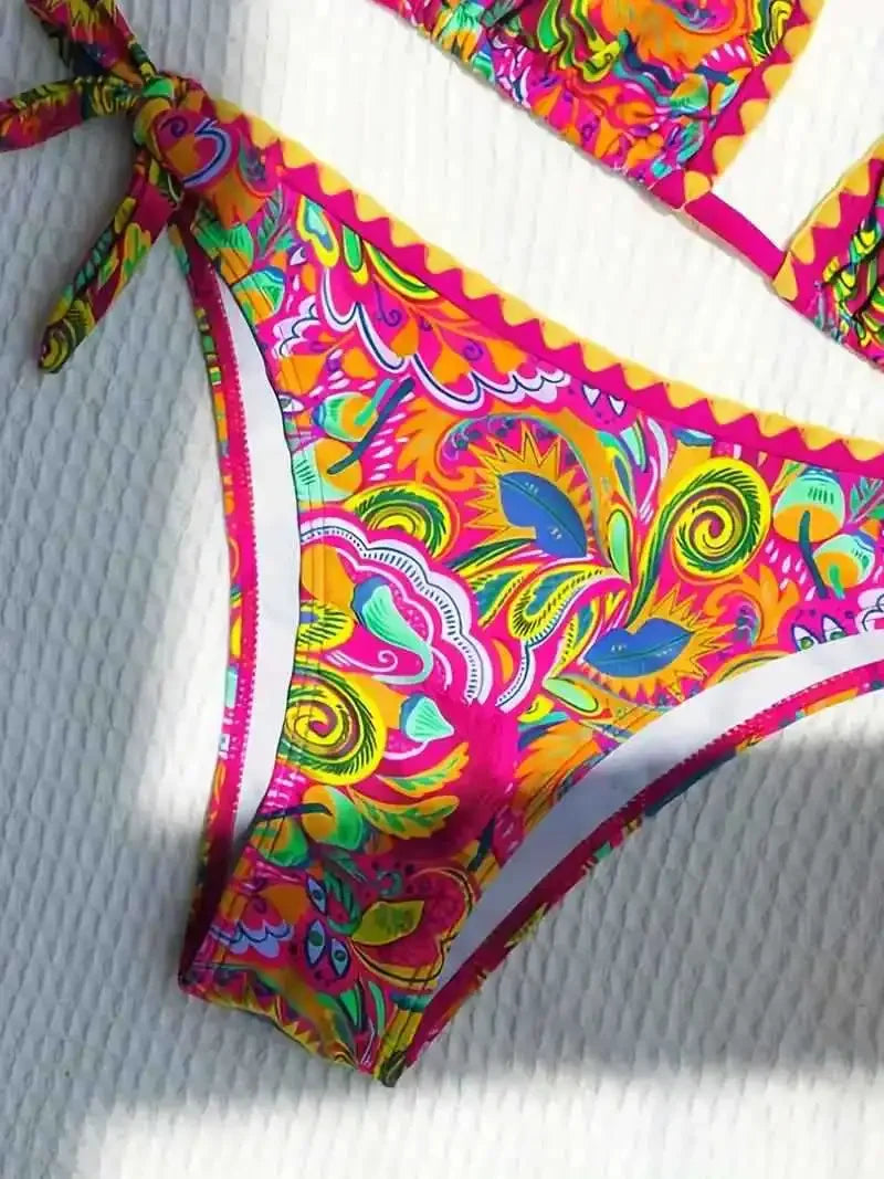 Sexy Bikini Beachwear Hot Sale Of The Season New Flower Bud Design Easy to Buy Tiotik Swimsuit Women's Fashionable Swimwear from