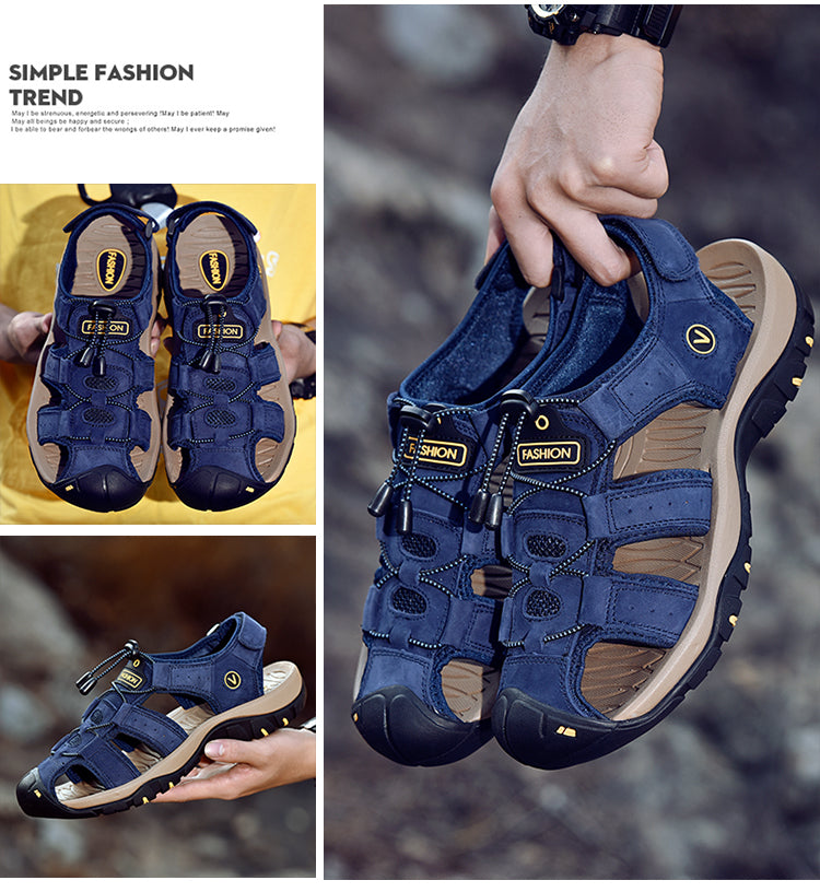 Summer Shoes for Men Breathable Mens Sandals Outdoor Hiking Water Beach Sandals Camping Fishing Climbing Man Sneakers