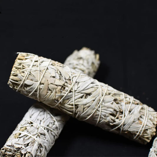 10 Cm White Sage Bundle California Incense Sticks Natural Plant Aromatherapy DIY Burning Aromatherapy Cleaning Soothing Bundle