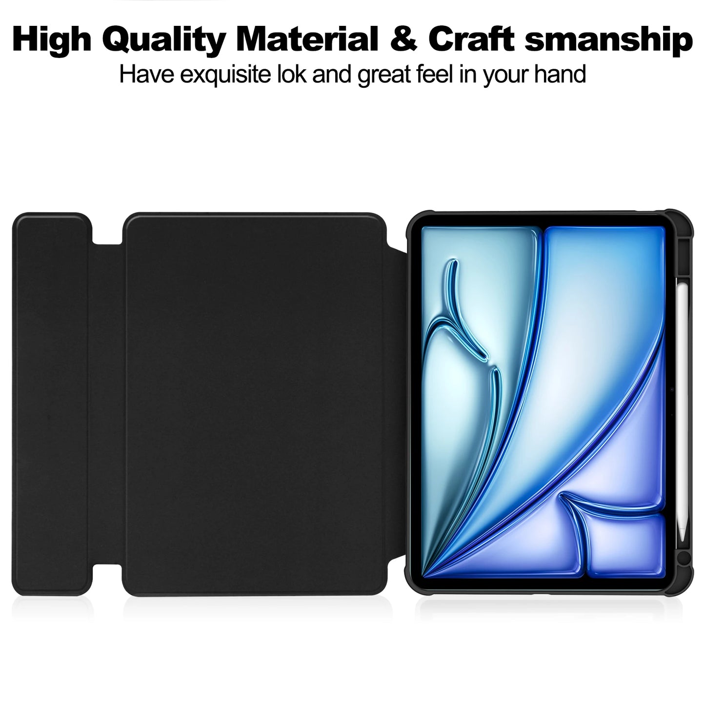 Case Universal For iPad Air 13 M2 2024 A2903 A2898 Pro 12.9 2022 2021 2020 2018 3rd 4th 5th 6th Generation 360 Rotatable Cover