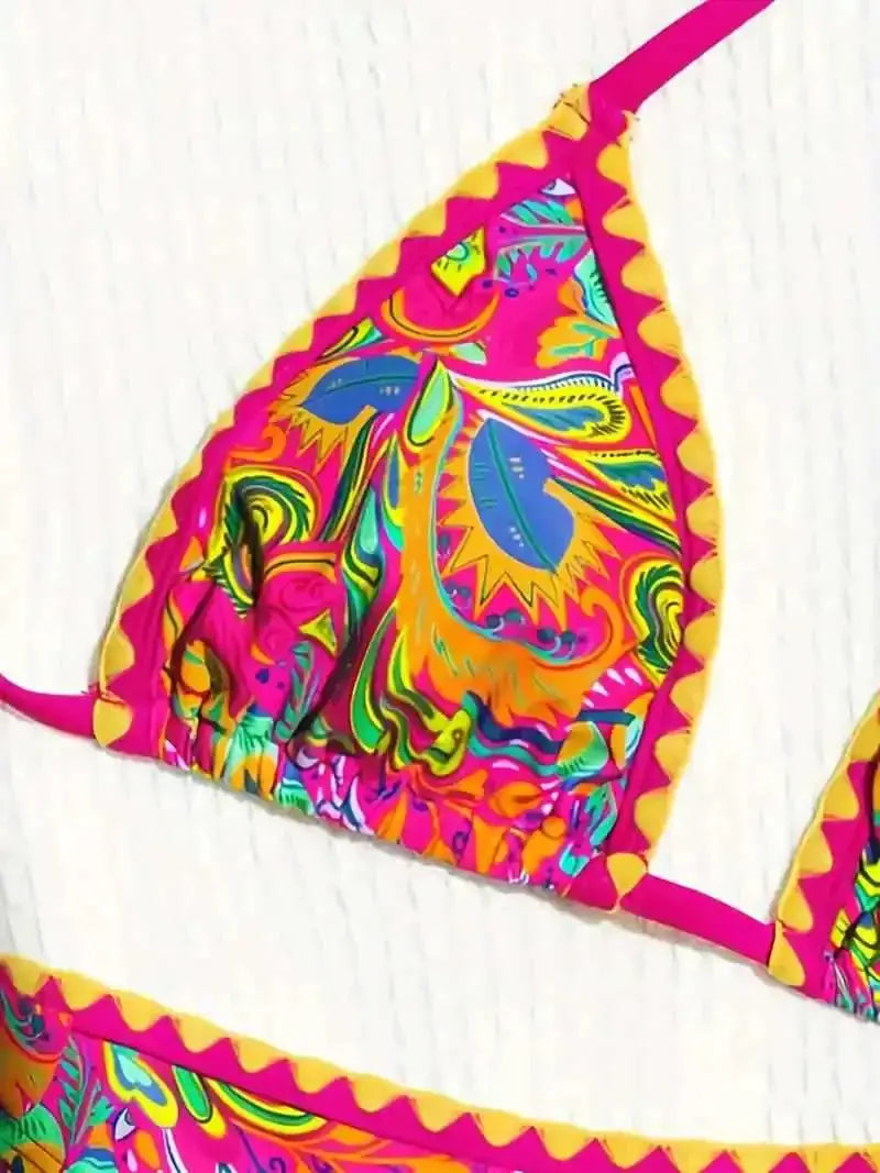 Sexy Bikini Beachwear Hot Sale Of The Season New Flower Bud Design Easy to Buy Tiotik Swimsuit Women's Fashionable Swimwear from