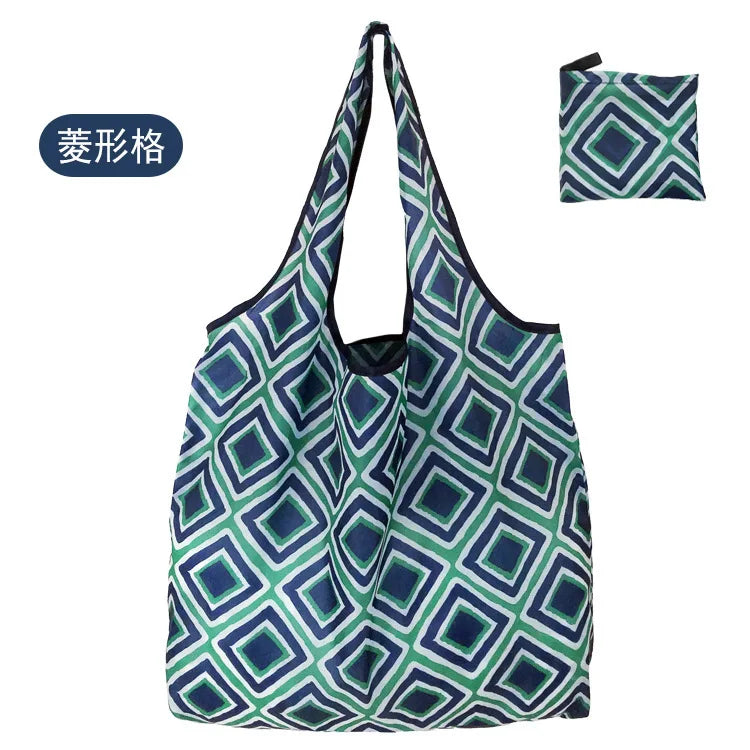 Large Shopping Bag Reusable Eco Bag Grocery Package Beach Toy Storage Bags Shoulder Shopping Pouch Foldable Tote Pouch Package