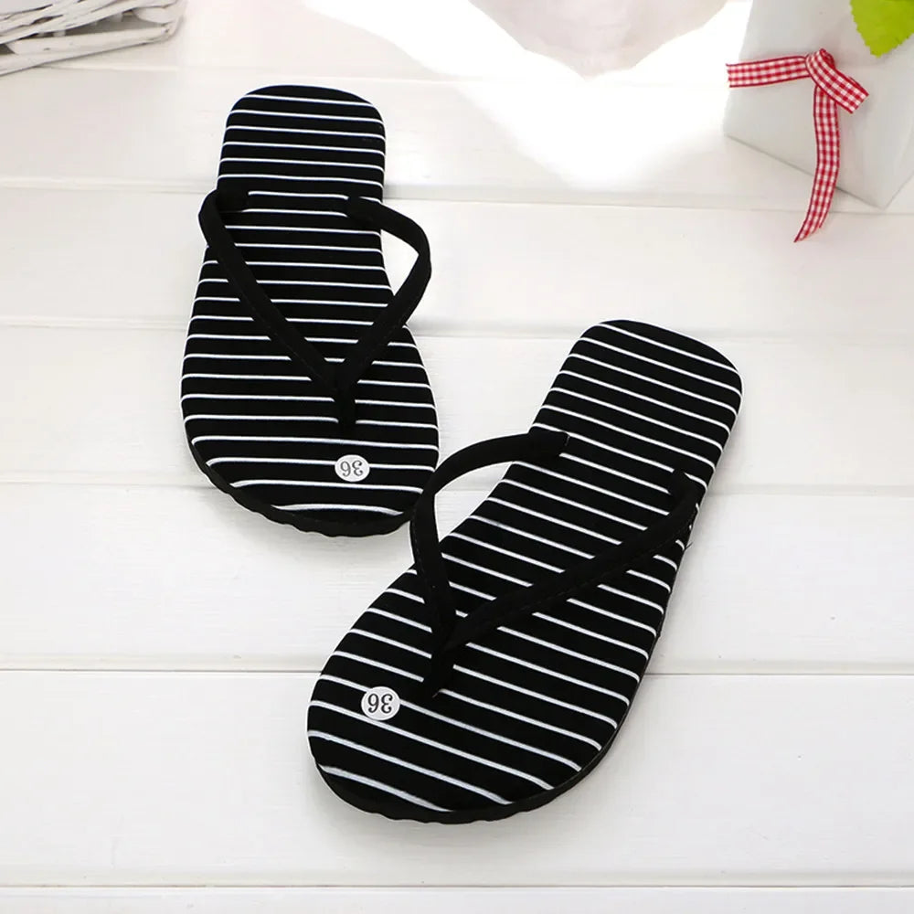 Fashion Summer Rubber Sandals Flip Flops Women Men Leopard Slippers Ladies Shoes Indoor Outdoor Flip-Flops Beach Flat Slides