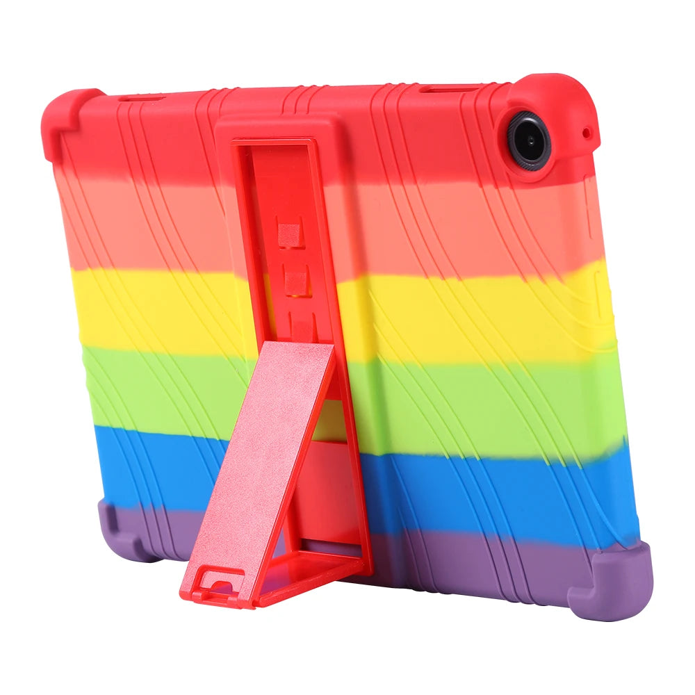 Adjustable Stand Case for Lenovo Tab M10 3rd Gen 2022 10.1 inch TB-328FU TB-328XU Soft Silicone Cover Shockproof Kids Safe Shell