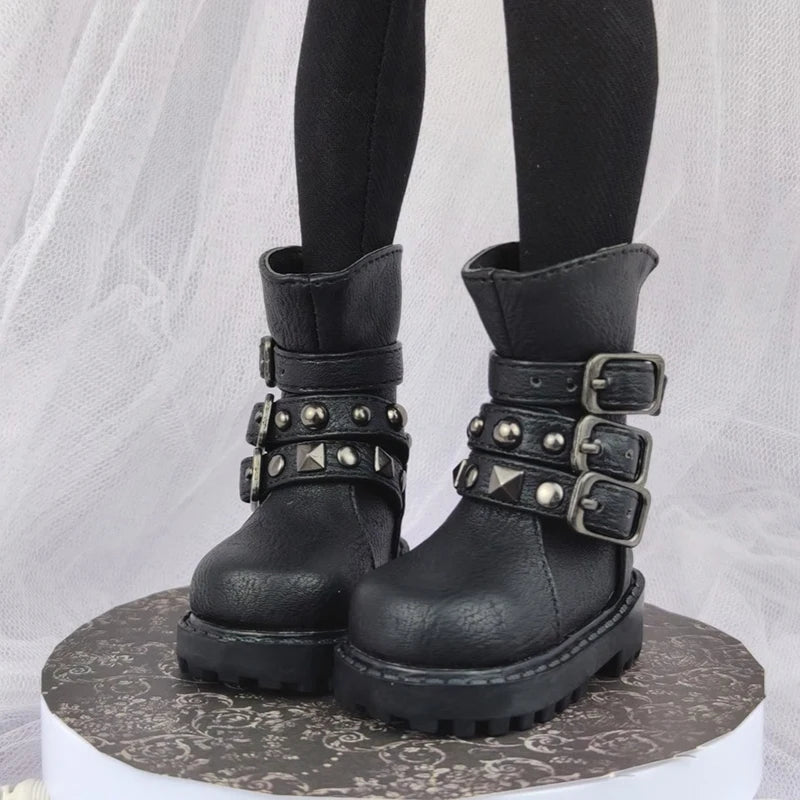 1/4 Bjd Shoes Msd Casual Punk Military Boots 1/3 Bjd Doll Snow Boots Shoes For Dollfie DREAM MID DK LUTS SOOM DOD Dollmore Luts