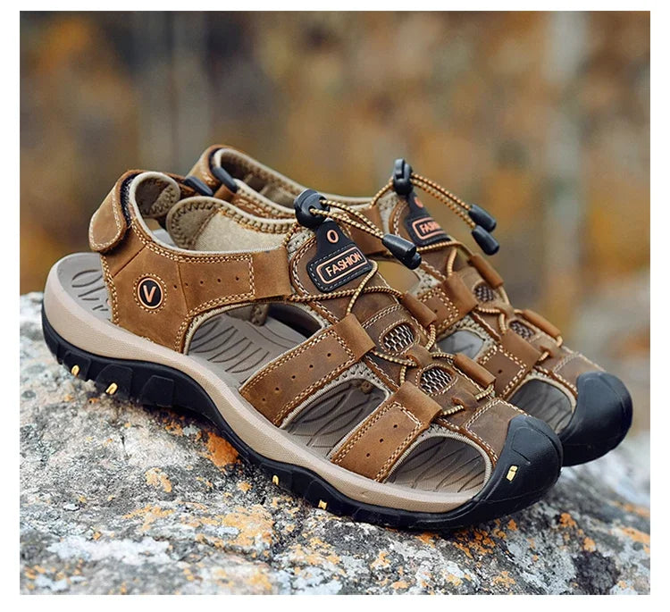 Summer Shoes for Men Breathable Mens Sandals Outdoor Hiking Water Beach Sandals Camping Fishing Climbing Man Sneakers