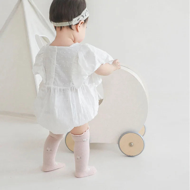 Summer Lovely Baby Socks Thin Newborn Over-Knee Long Tube Cotton Stockings Infant Anti-mosquito Socks