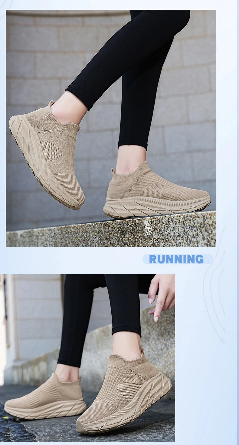 Designer Women Sock Shoes Tenis Feminino Flannel Socks Sneakers Women Spring Autumn Platform Shoes Zapatillas Mujer Basket Femme