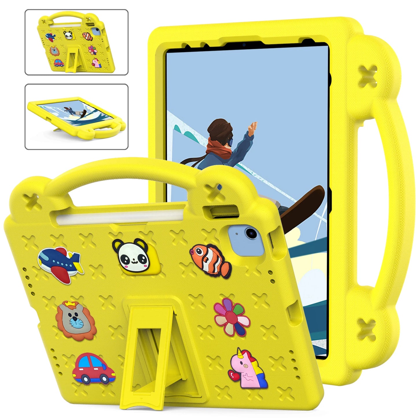 EVA Bear Stand Case For iPad 10th Air 4 5 10.9 Pro 11 10.5 9.7 2017 2018 Air 3 2 1 10.2 7-8-9th Kids Cover For Mini 1 2 3 4 5 6