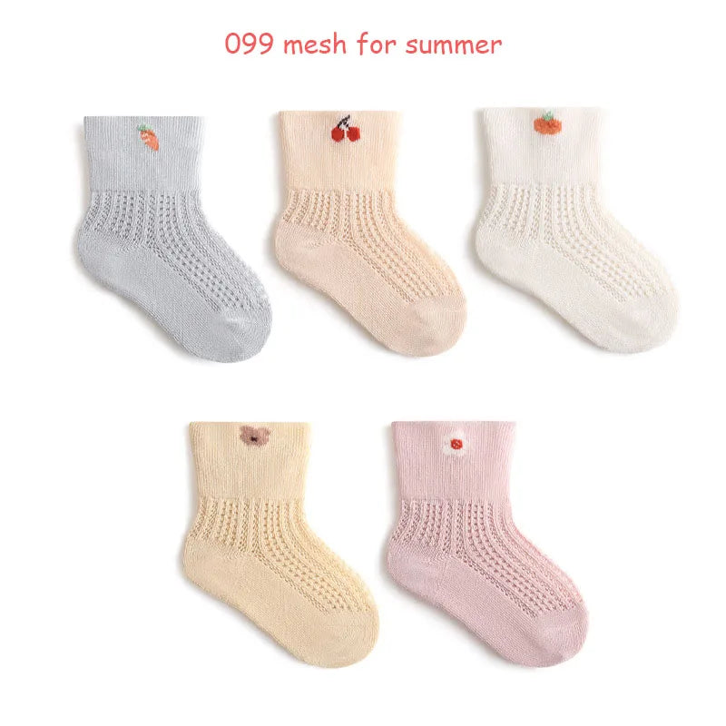 Summer Newborn Socks  Baby Girl Socks Cute Cartoon Infant Boys Socks Bebe Accessories 0-3 Y