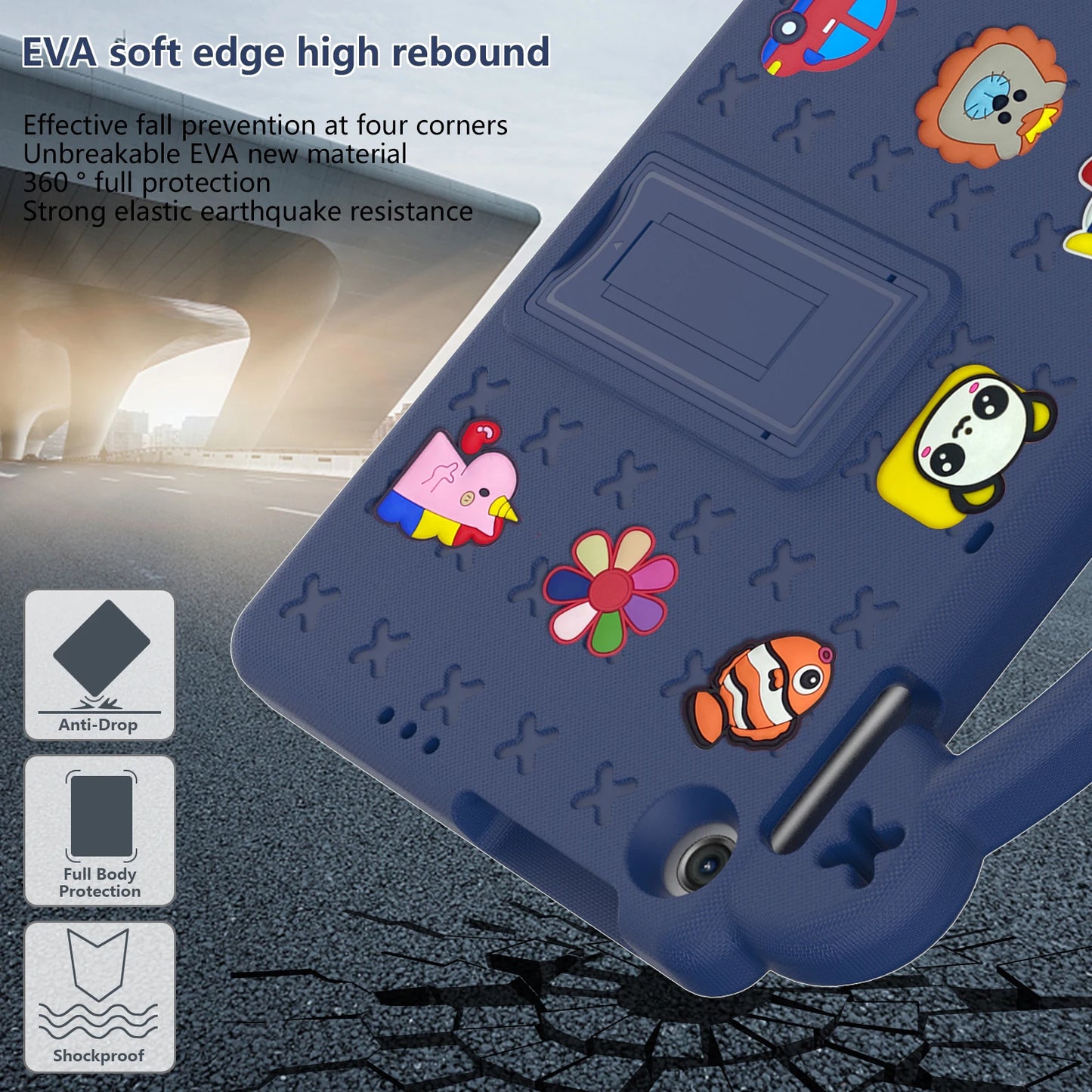 EVA Bear Stand Case For Huawei MatePad SE 10.4 10.1 Pro 10.8 12.6 T 10 10s Kids Capa Cover For MediaPad T5 10.1 M6 8.4 M5 Lite 8