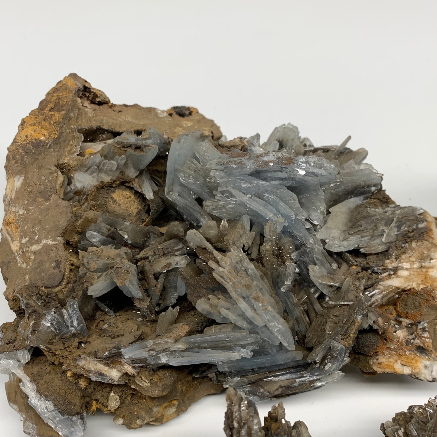 1660g, 4"-5.8", 3pcs Lot, Large Blue Barite Mineral Specimen @Morocco, B111209