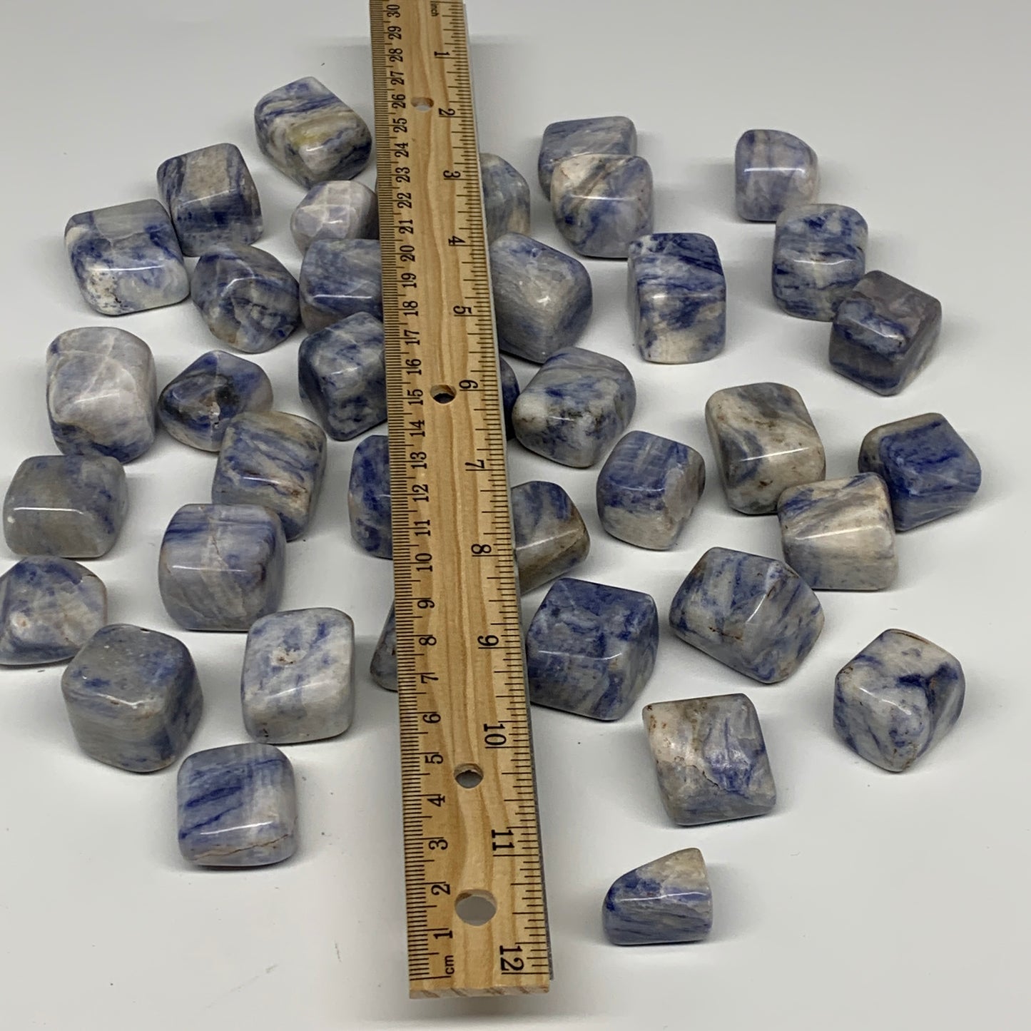 1000g, 0.7"-1.2", 40pcs, Afghanite Tumbled Crystal Stones @Afghanistan, B26657