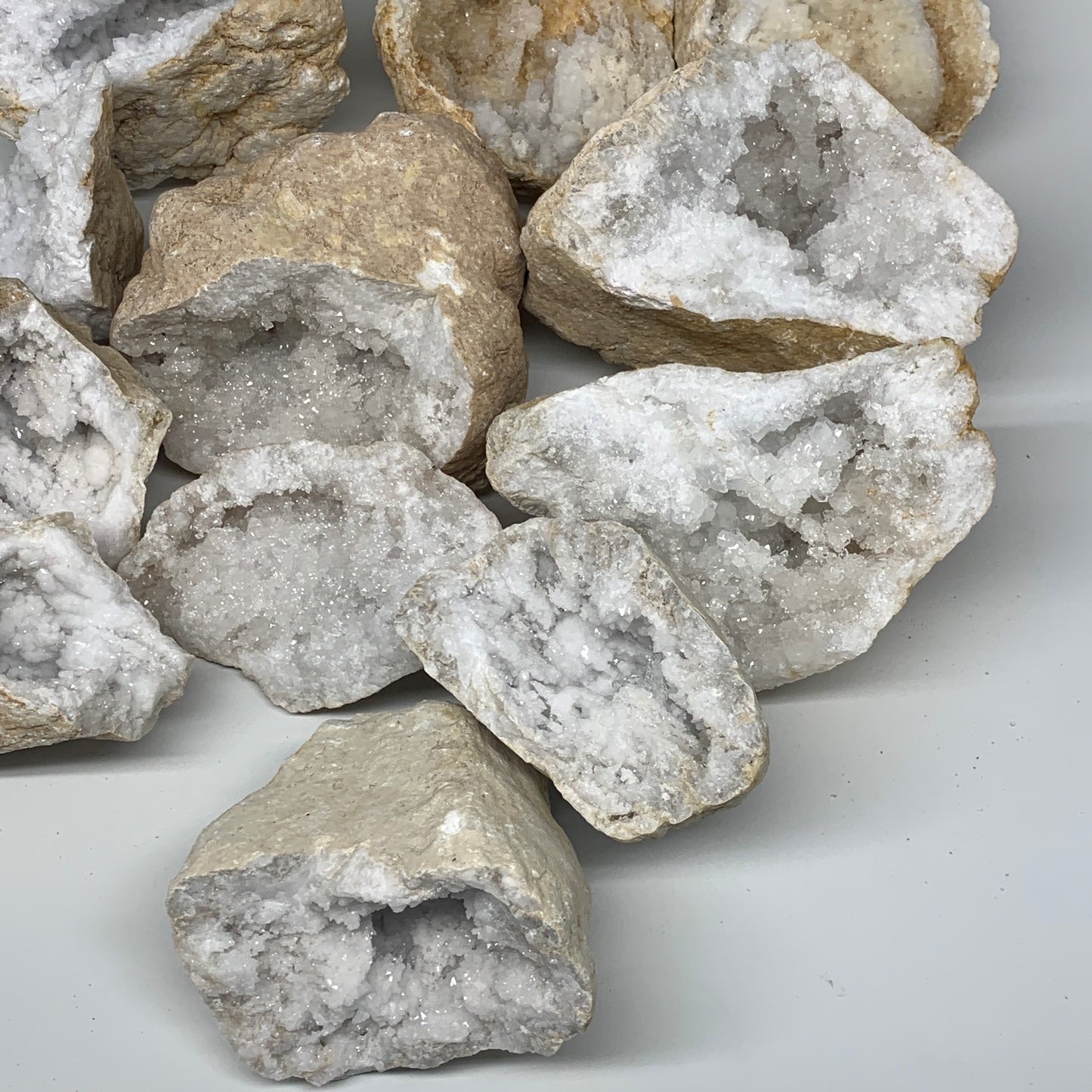 Wholesales, 19.31 Lbs,5.6"-6.5", 6 Pairs, Natural Quartz Geodes @Morocco,B10630