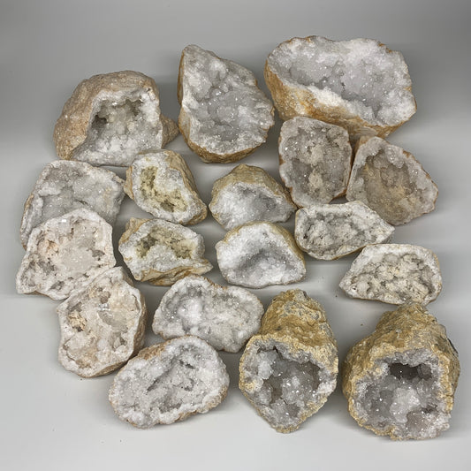 31.46 Lbs,4.3"-8", 9 Pairs, Natural Quartz Geodes @Morocco, Wholesale,B10638