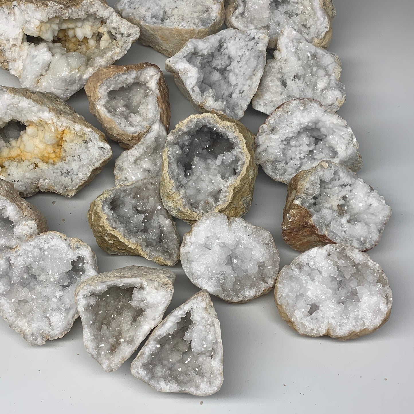 28 Lbs,4"-8.8", 9 Pairs, Natural Quartz Geodes @Morocco, Wholesale,B10641