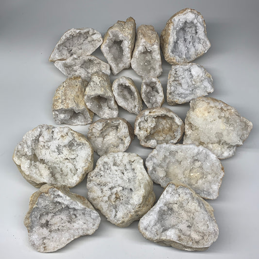 26.4 Lbs,4.7"-8", 9 Pairs, Natural Quartz Geodes @Morocco, Wholesale,B10642