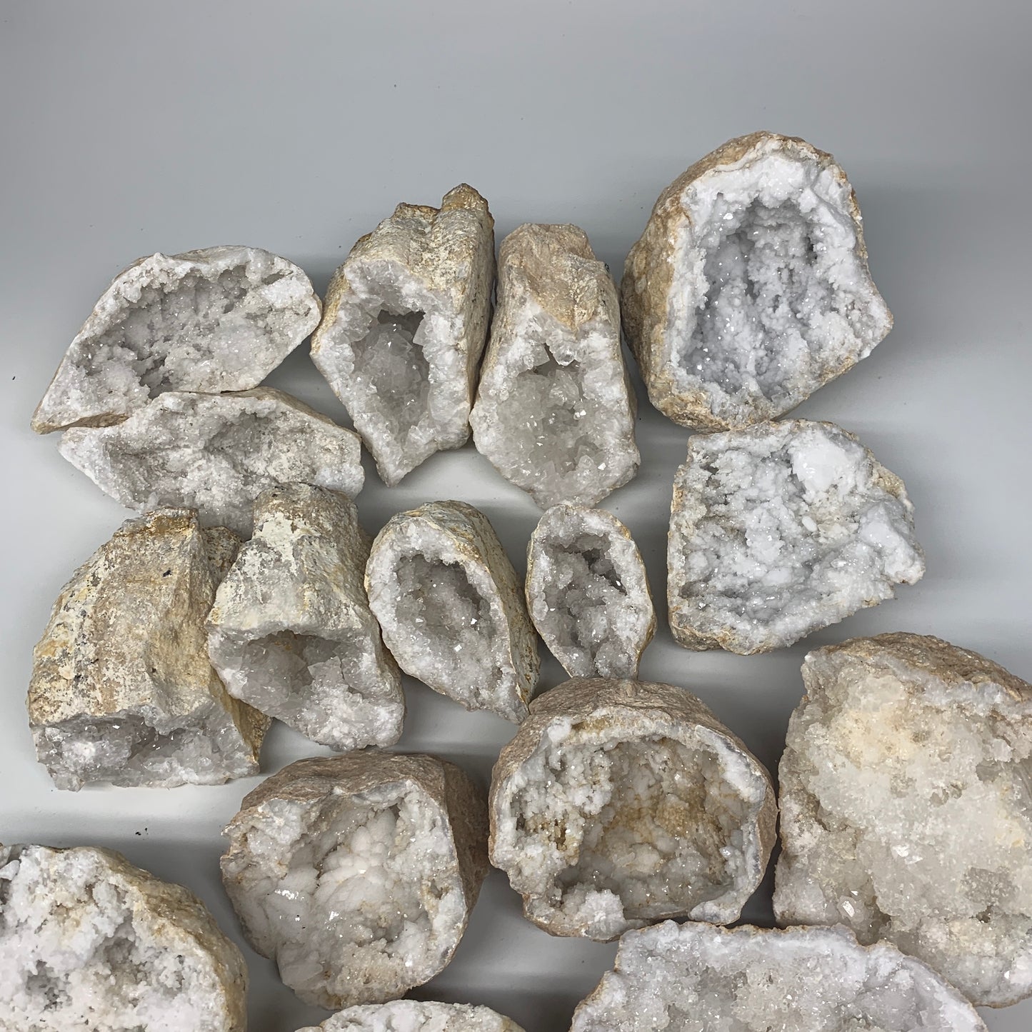 26.4 Lbs,4.7"-8", 9 Pairs, Natural Quartz Geodes @Morocco, Wholesale,B10642