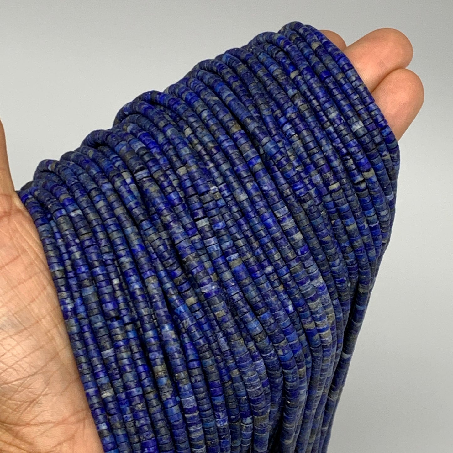 50 strand, 2mm-3mm, Small Size Natural Lapis Lazuli Beads Tube @Afghansitan,B131